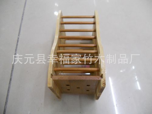 竹制品单格筷筒楠竹笔筒s花瓶形置物筒弧形笔筒单排筷笼